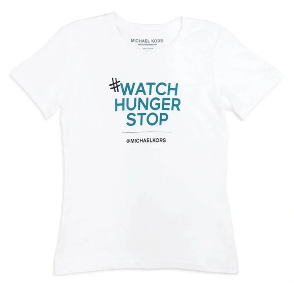 Michael Kors Watch Hunger Stop TShirt - Special Edition #watchhungerstop limited - Picture 1 of 4